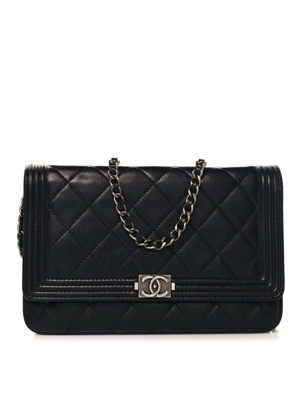 Chanel Lambskin Quilted Boy Wallet On #305171C19B